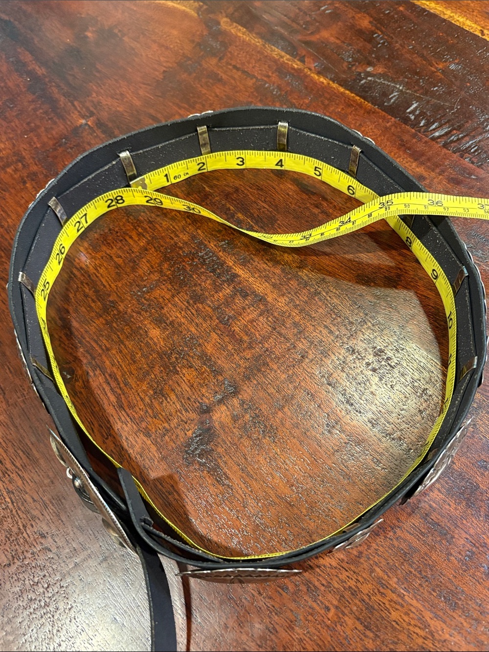 Ralph Lauren Collection Black Leather Western Concho Belt size Small - Picture 10 of 16